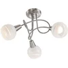 Image de GLOBO LED-spotlight met 3 peertjes ELLIOTT mat nikkel 54341-3
