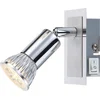 Image de Praktische LED-spot chroom, aluminium6W- Globo LEVON 57997-1