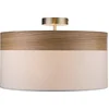 Image de Globo - plafonniere - Chipsy - beige - hout metaal - Ø 40cm - E27 - 15221D