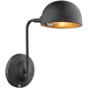 Image de Wandlamp 'Lenn' Wandlamp - Zwart metal e14 fitting