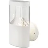 Image de LED wandlamp wandspot wit roestvrij staal H 23 cm tuin terras binnenplaats