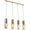 Image de Globo - hanglamp - Annika - messing - metaal - grote eettafellamp - E27 - 21000-4HM