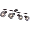 Image de Globo - spot - Pallo - brons - glas metaal smoke glas - kleurglas-lamp - E14 - 54303-4