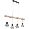 Image de Globo - hanglamp - Priska - zwart - metaal - grote eettafellamp - E27 - 54017-4HH