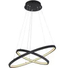 Image de Cirkelvormige hanglamp | LED | Ø 51CM | Zwart | Cirkel | Hanglamp met ringen