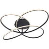 Image de Globo - plafonniere - Panda - zwart - metaal - Ø 80cm - LED - 67201S-60