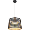 Image de Globo - hanglamp - Ablona - zwart - metaal - Ø 35cm - E27 - 15451H1