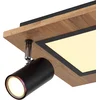 Image de Globo - plafonniere - Ulla - naturel zwart - metaal - LED - 67306D