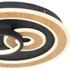 Image de Globo - plafonniere - Chessy - zwart - metaal - Ø 40cm - LED - 48551-40SH