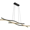 Image de Globo - hanglamp - Geronimo - zwart - metaal - grote eettafellamp - LED - 67206HW