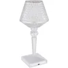 Image de LED tafellamp Nachtlamp Woonkamerlamp Kristallen lamp met touchdimmer, oplaadbare USB-kabel, warm wit-koud wit, H 26cm
