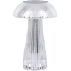 Image de LED tafellamp Nachtlamp Zijlamp Ganglamp met touchdimmer, oplaadbare batterij USB-kabel, CCT warm wit-koud wit zilver, H 25 cm
