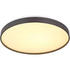 Image de LED plafondlamp antraciet woonkamerlamp plafond keukenlamp, acryl metaal, LED 24W 1400Lm warm wit, D 48 cm