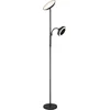 Image de Globo - vloerlamp - Davyd - zwart - metaal - up- en down light - LED - 58008
