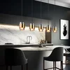 Image de Globo - hanglamp - Milley - messing zwart - glas - grote eettafellamp - E27 - 15560-5H