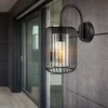 Image de LED-buitenlamp wandlamp roestvrijstalen lantaarn zwarte tuinlamp IP44, metaal, 1x 7W 806Lm warm wit, BxH 16x32,5 cm