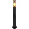 Image de Padlamp tuinlamp buiten staande lamp vloerlamp roestvrij staal, koper accent black smoke, 1x E27, DxH 7,6x80 cm