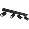 Image de Plafondspot Plafondlamp spot 4 vlammen zwart woonkamer modern, draaibare spot, metaal, 4x GU10, LxBxH 56x6x12