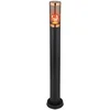 Image de Vloerlamp tuin buitenlamp vloerlamp pad verlichting, app spraakbesturing dimbare CCT timer IP44, koper zwart rook, RGB LED 10W 806Lm warm wit-koud wit, DxH 7,6x80cm