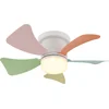 Image de Globo Hines LED plafondventilator met meerdere kleuren 41 cm - roze groen geel blauw oranje