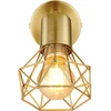 Image de Wandlamp Wandlamp Ganglamp Slaapkamerlamp Woonkamerlamp, metaal goud, beweegbare spot, E14, H 13,5 cm