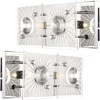 Image de Wandlamp kristallen wandlamp modern wandlamp glas chroom, gesatineerd, 2-vlam G9 fitting, LxBxH 24x11x10 cm, set van 2