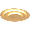 Image de Plafondlamp Woonkamerlamp Slaapkamerlamp Ganglamp, metaal goudkleurig, 1x LED 2400Lm 3000K warm wit, D 49 cm