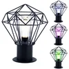 Image de Buitenvoetlamp tuin zwart buitenvoetlamp roestvrij staal, industrieel rooster, afstandsbediening dimbaar, RGB LED 8,5W 806Lm warm wit, H 31,5 cm