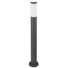 Image de Buiten vloerlamp dimbaar met afstandsbediening LED padlamp roestvrij staal tuinlamp antraciet, RGB kleurverandering, 8,5W 806lm warm wit, DxH 12,7 x 80 cm