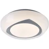 Image de Plafondlamp LED plafondlamp rond wit Slaapkamerlamp in wit, metaal acryl, 1x LED 15W 1040lm 3000K warm wit, DxH 35x9,5 cm