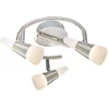 Image de Plafondlamp 3 spots Spotrondell Woonkamerlamp LED verstelbaar, Up Down spot, 3x 5W 300Lm warm wit, DxH 25x16 cm