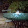 Image de Buitenlamp solar licht tuindecoratie RGB kleurverandering glazen kristallen plug-in licht, roestvrij staal kunststof zwart, LED 5000K koud wit, H 35 cm, set van 4