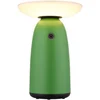 Image de Solarlamp buitenverlichting tafellamp groen LED tuinlamp touchdimmer balkonlamp, aluminium kunststof, 10W 500lm warm wit, DxH 16 x 22,5 cm