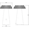 Image de LED solarlamp tuinlamp wit touchdimmer tafellamp buitenlamp terraslamp, warm wit, DxH 14 x 23 cm