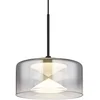 Image de Globo - hanglamp - BELINDA - zwart - glas - Ø 15cm - LED - 16024H