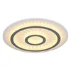 Image de LED plafondlamp dimbaar met afstandsbediening kristallen wit woonkamerlamp, kleurverandering, 40W 1300lm warm wit-koud wit, D 45 x 5,5 cm