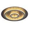 Image de LED plafondlamp dimbaar met afstandsbediening kristallen woonkamer, kleurverandering, 40W 1300lm warm wit-koud wit, D 45 x 5,5 cm
