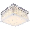 Image de Design LED plafondlamp met kristallen pendel en staven HEIDIR
