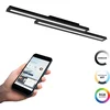 Image de EGLO connect.z Saliteras-Z Smart Plafondlamp - 116 cm - Zwart/Wit - Instelbaar RGB & wit licht - Dimbaar - Zigbee