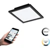 Image de EGLO connect.z Salobrena-Z Smart Plafondlamp - 30 cm - Zwart/Wit - Instelbaar wit licht - Dimbaar - Zigbee