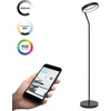 Image de EGLO connect.z Marghera-Z Smart Vloerlamp - 169 cm - Zwart|Wit