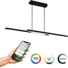 Image de EGLO connect.z Fraioli-Z Smart Hanglamp - 105,5 cm - Zwart/Wit - Instelbaar RGB & wit licht - Dimbaar - Zigbee