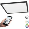 Image de EGLO connect.z Rovito-Z Smart Plafondlamp - 42 cm - Zwart/Wit - Instelbaar RGB & wit licht - Dimbaar - Zigbee