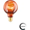 Image de EGLO LED Lamp - E27 - Ø 8 cm - G80 - Koper - 2000K - Dimbaar