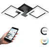 Image de EGLO connect.z Paranday-Z Smart Plafondlamp - 47 cm - Zwart/Wit - Instelbaar wit licht - Dimbaar - Zigbee