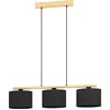 Image de EGLO Castralvo Hanglamp - E27 - 97,5 cm - Bruin|Zwart