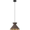 Image de EGLO Nastasia Hanglamp - E27 - Ø 38 cm - Zwart/Cappuccino