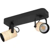 Image de EGLO Cayuca Spot - GU10 - 28 cm - Zwart|Bruin