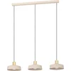 Image de EGLO Valdiola Hanglamp - E27 - 93 cm - Beige|Goud|Zand - Staal