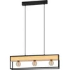 Image de EGLO Libertad 1 Hanglamp - E27 - 76 cm - Zwart|Bruin